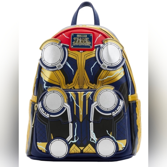 Loungefly Marvel Thor Backpack - Red Gold and Black NWT
